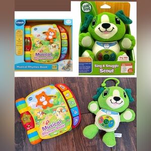 Vtech Musical Rhymes Book and Scout Sing and Snuggle